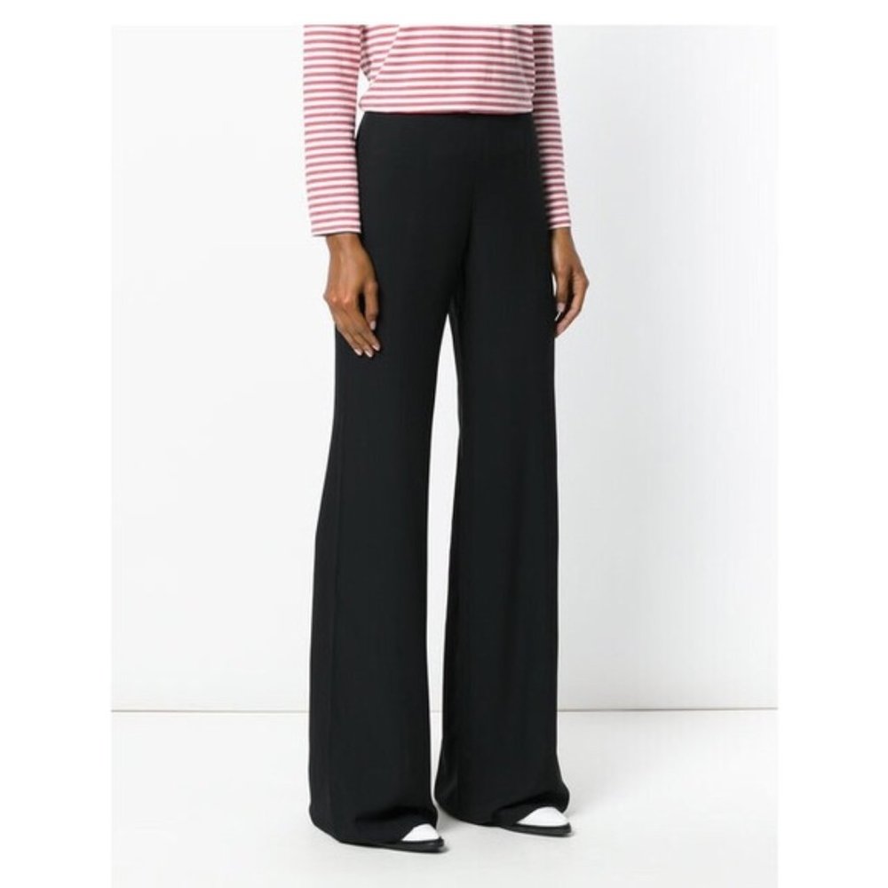 Armani Collezioni | Wide Leg Wool Trouser Pants